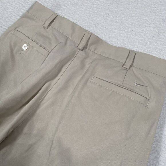Nike Golf Pants Mens 32x30 Beige Dri-Fit Performance Standard Chino Khaki Active - Picture 7 of 12